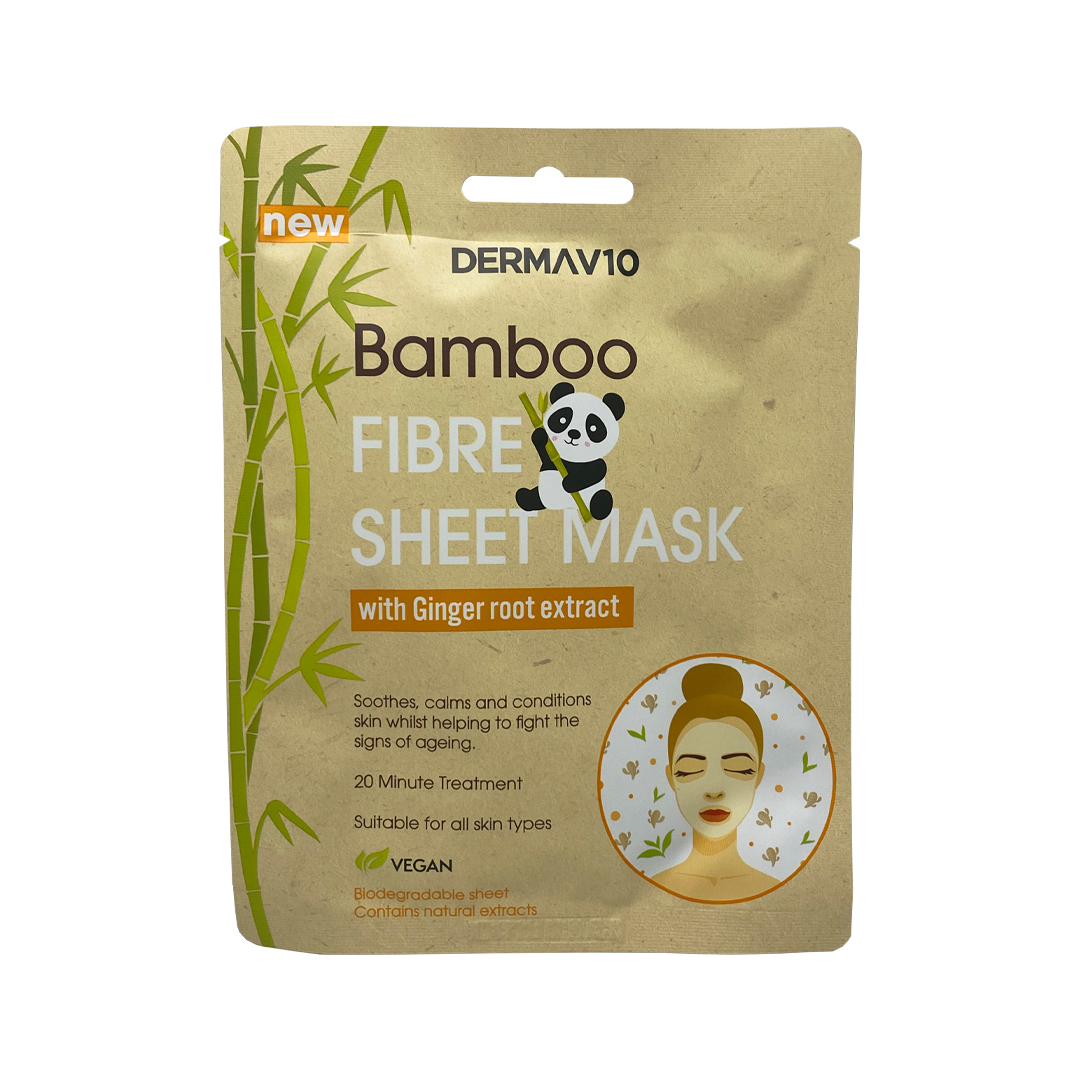Ginger Root Bamboo Fibre Sheet Mask