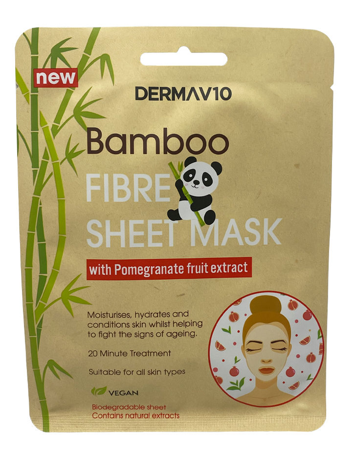 Pomegranate Bamboo Fibre Sheet Mask
